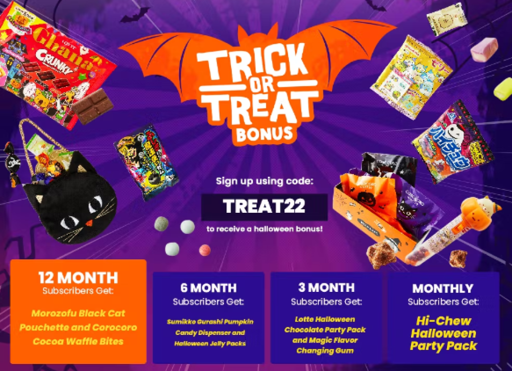 TokyoTreat October 2022 Spoilers Spooktacular Snackin' Box Free Bonus Snacks