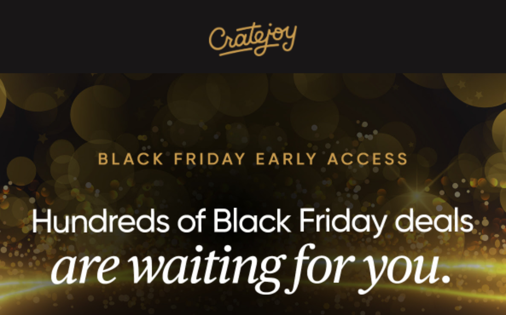 Cratejoy Black Friday Sale 2022: Save 25% OFF Entire Subscription