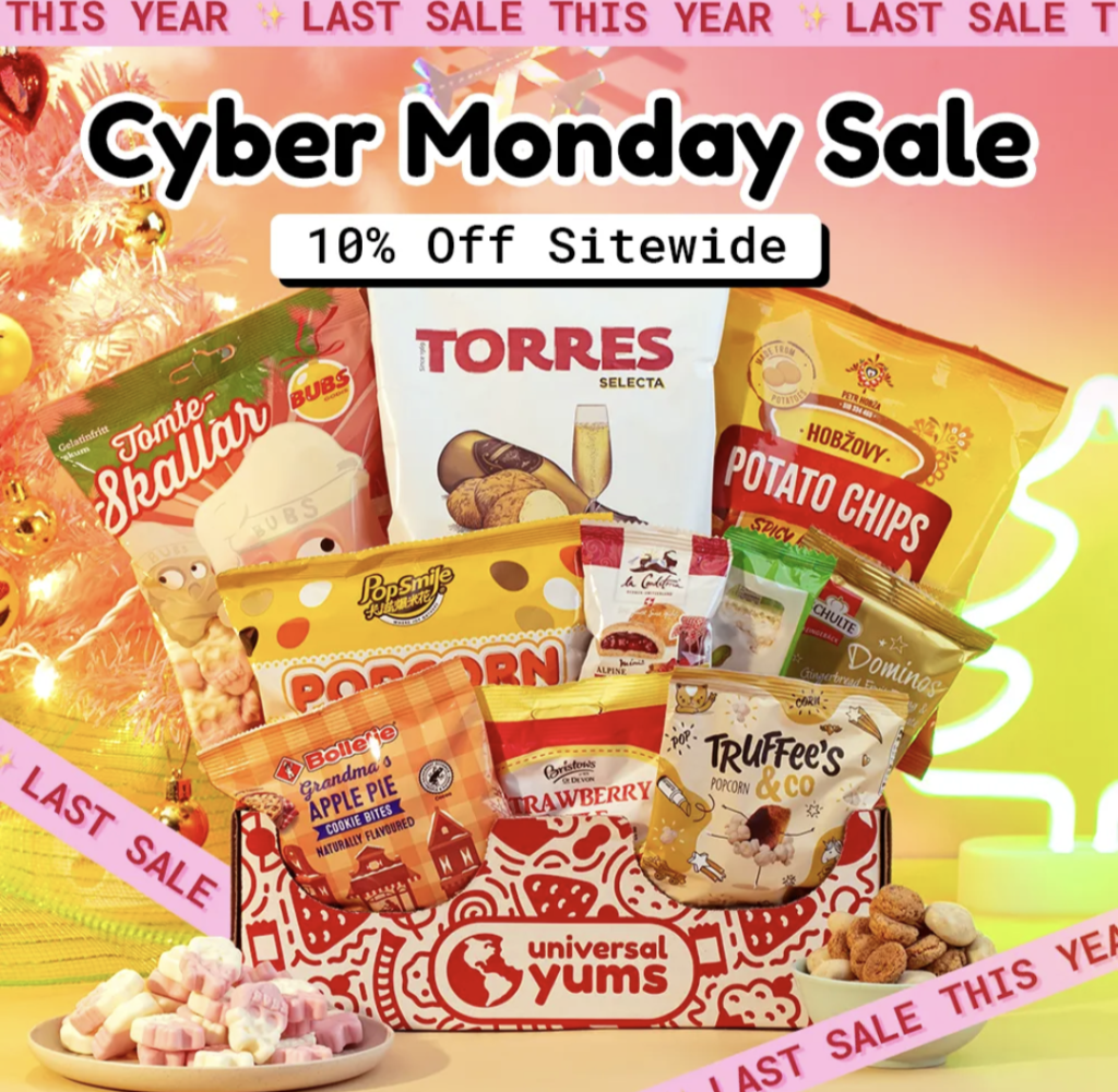 Universal Yums Cyber Monday Sale 2022: Save 10% OFF Everything