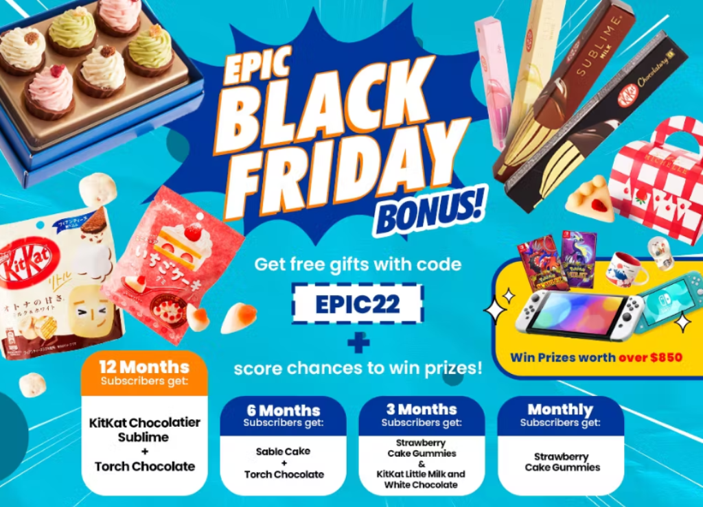 TokyoTreat December 2022 Spoilers Santa's Snackfest plus black friday bonus gifts