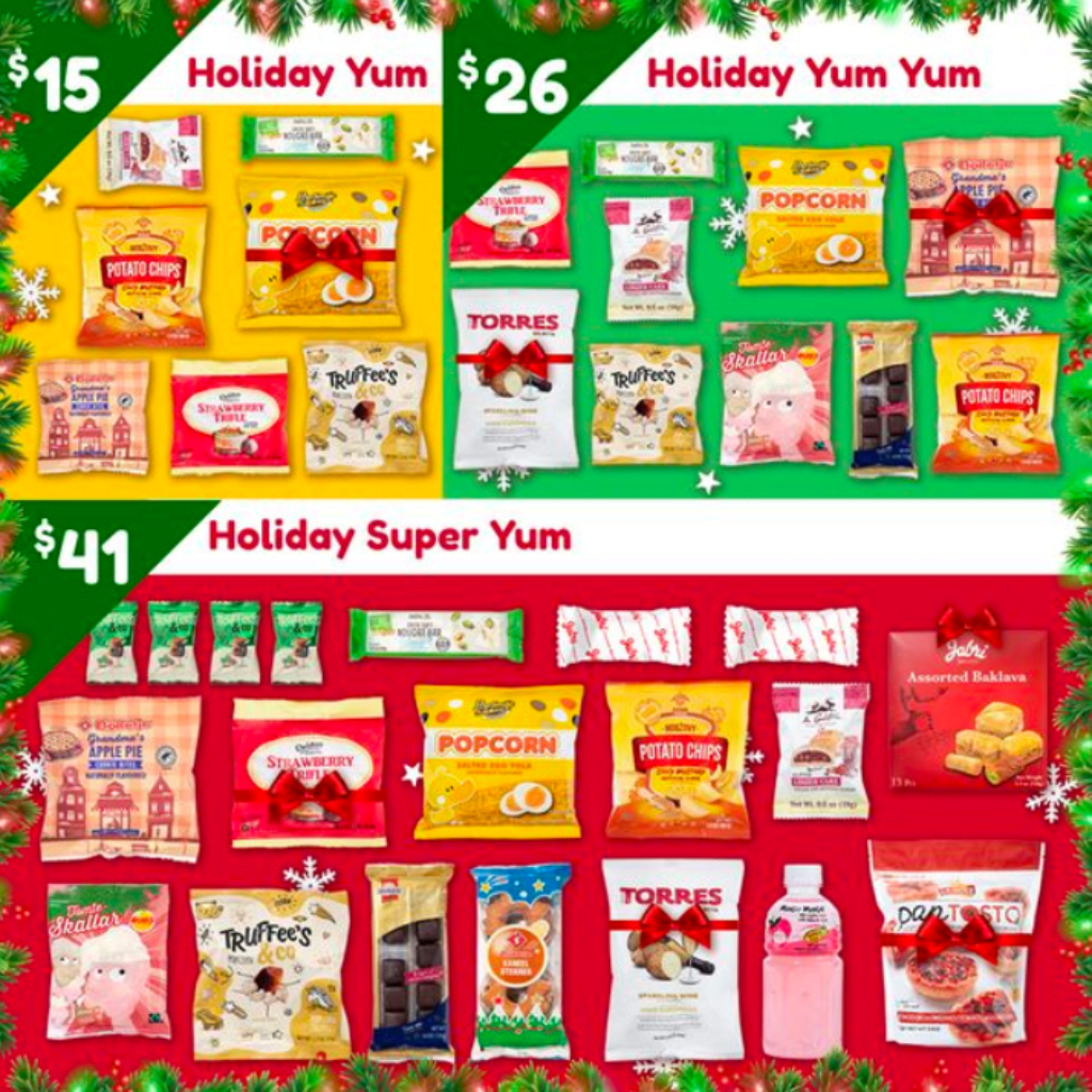 Universal Yums December 2022 Full Spoilers Holidays Everywhere Box