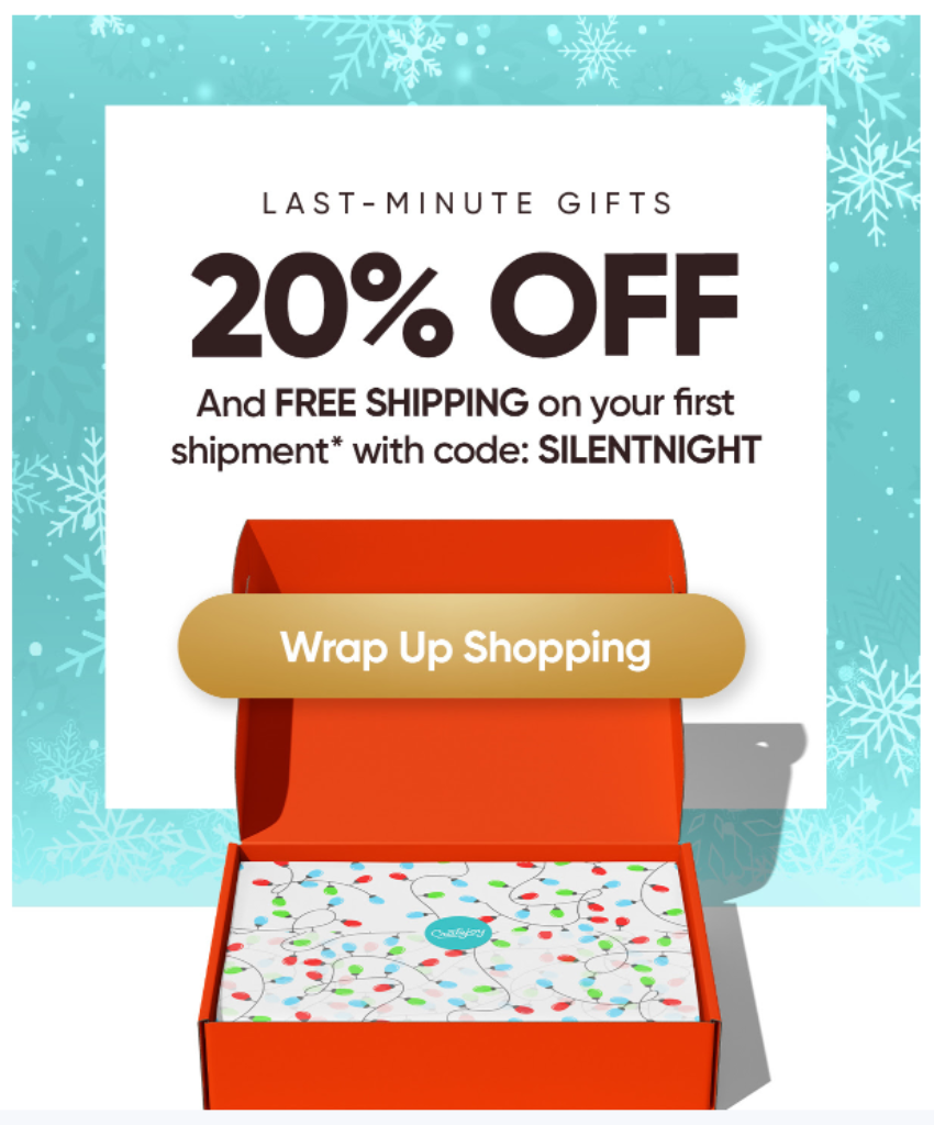 Cratejoy Last Minute Gifts: Save 20% OFF