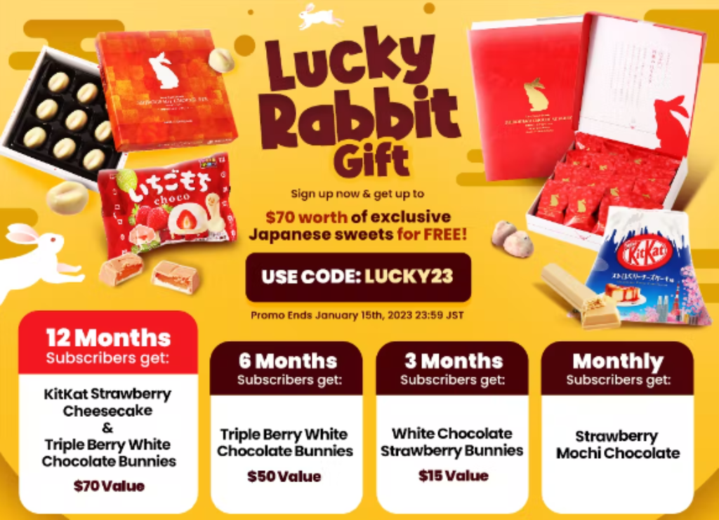 TokyoTreat January 2023 Spoilers Lucky Rabbit Bonus Gifts