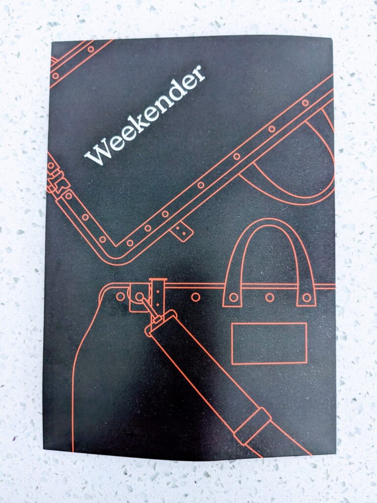 Bespoke Post Weekender Box Review Information Card