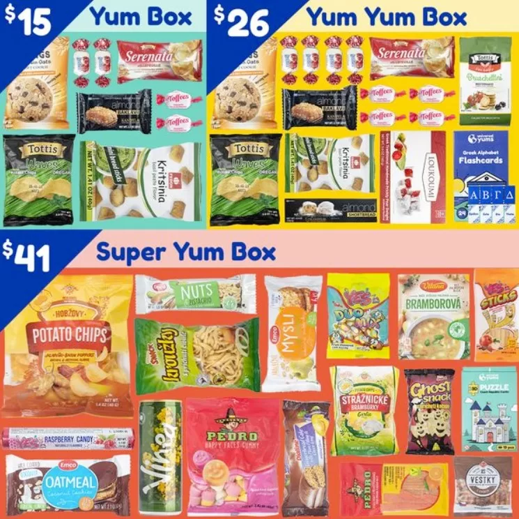 Universal Yums September 2023 Czechia Box