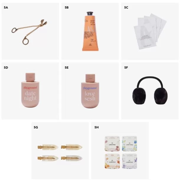 FabFitFun Winter 2023 spoilers Customization Category 5