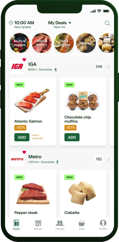 view of app
